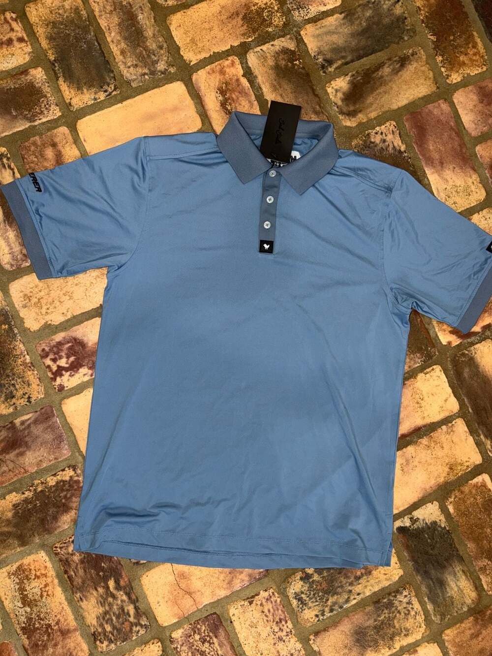 Bad Birdie Ridge Polo Shirt in Cornet Blue